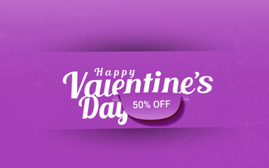 Happy valentine's day vector template