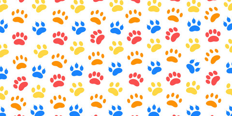 pet footprint pattern background design