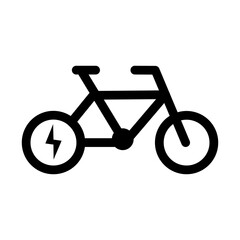 electric bicycle icon
