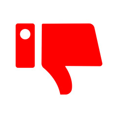 thumbs down or dislike icon