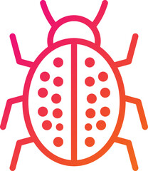 Bug Vector Icon Design Illustration