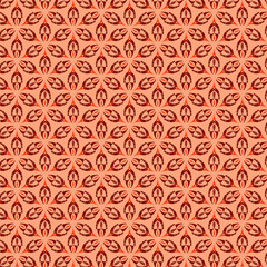 Fantasy abstract geometric seamless pattern Minimalist fabric and paper design in warm autumn earthy limited colors