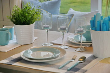 table setting for a dinner