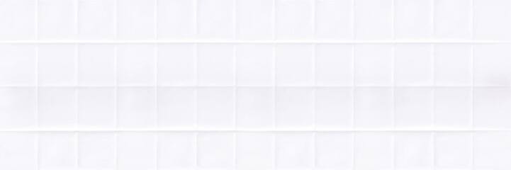 Folded blank posters, white paper sheets with crossing creases top view. 