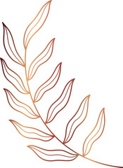 Golden leaf branch