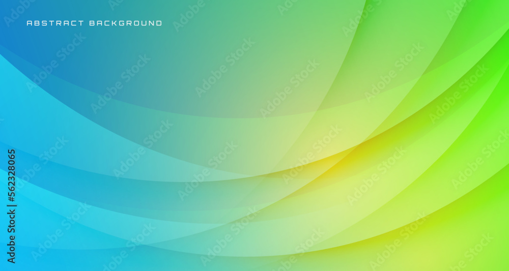Poster 3d blue geometric abstract background overlap layer on bright space with waves decoration. graphic d