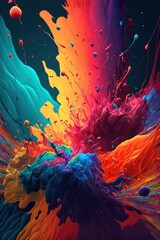 Colourful abstract painting Background. 