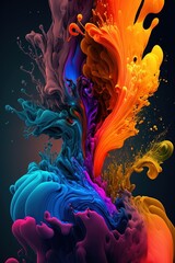 colorful abstract background painting mobile wallpaper 