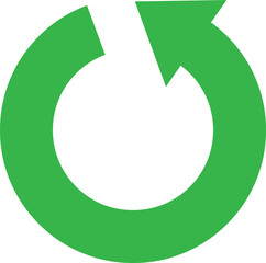 refresh green on white background