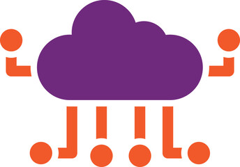 Cloud computing Vector Icon Design Illustration