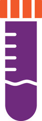 Test tube Vector Icon Design Illustration
