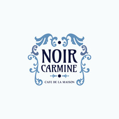 Flourish frame logo design template