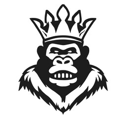Gorilla with Crown