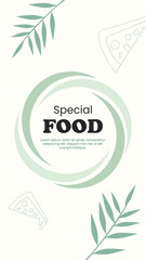 Delicious food social media story template 