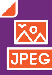 Jpeg file Vector Icon Design Illustration