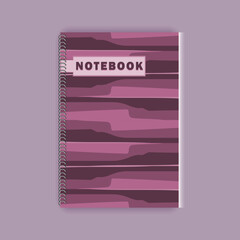 purple notebook cover design, notebook diary cover design purple cover, purple spiral notebook cover design