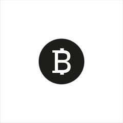 bitcoin icon vector illustration symbol