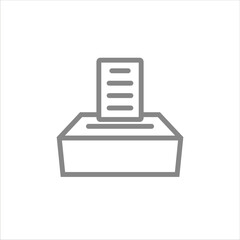 ballot box icon vector illustration symbol