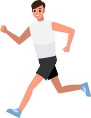 Fitness and exercise , Vector Cartoon Character set