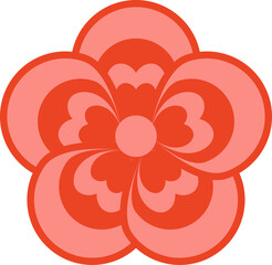 Oriental flower symbol