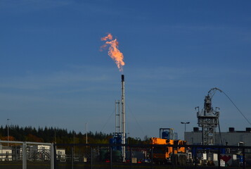 Natural Gas Drilling in the Heath Lueneburger Heide, Walsrode, Lower Saxony