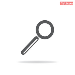 Simple search icon. Minimalism, vector illustration. Silhouette icon.
