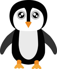 penguin on a white background