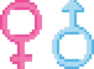 Gender icons set. Sexual orientation concept. Signs for web page, mobile app, banner, social media, button, logo. Pictograms user interface. Vector clip art illustration.	