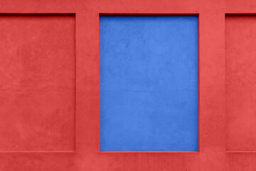 Red And Blue abstract wall