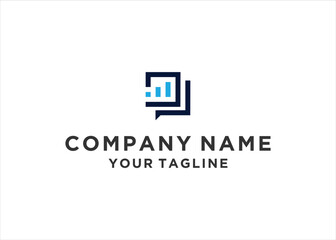 Chat conversation talk bubble professional logo icon