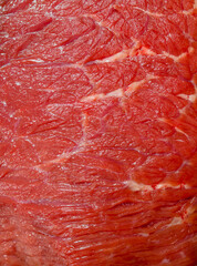 Raw meat.The texture of the beef.