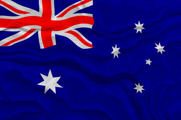 National flag of Australia. Background  with flag of Australia.