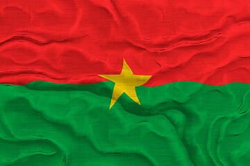 National flag of Burkina Faso.. Background  with flag of Burkina Faso..