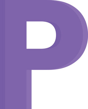 P alphabet Vector Icon
