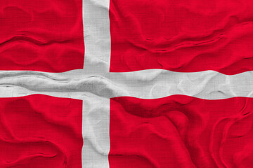 National flag of Denmark. Background  with flag  of Denmark.