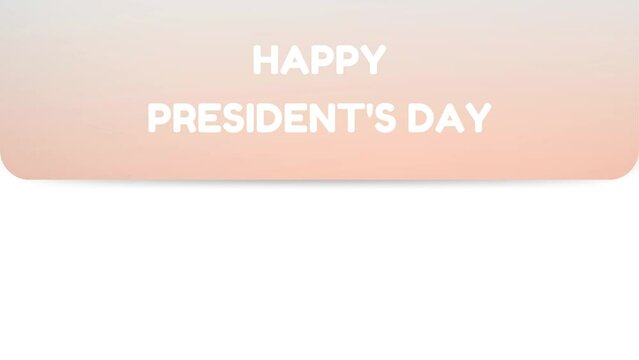 Happy President's Day wish image with light shadow background