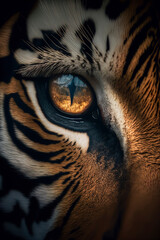 tiger eye, detailed macro photography of a tiger eye