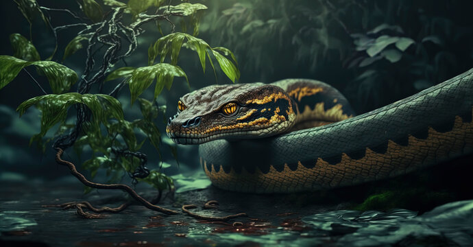 Anaconda 3d hi-res stock photography and images - Alamy