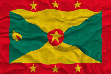 National flag of Grenada. Background  with flag of Grenada.