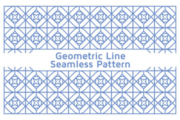 Geometric Line Seamless Pattern Design Background