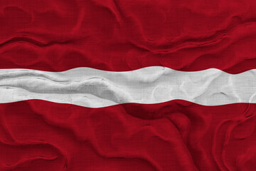 National Flag of Latvia. Background  with flag  of Latvia