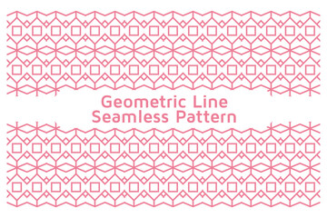 Abstract Geometric Line Seamless Colorful Pattern. Design Vector Illustration