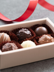 ギフトボックスに入ったチョコレート