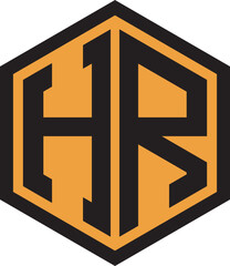 monogram H and R design