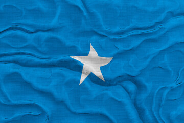 Fototapeta na wymiar National flag of Somalia. Background with flag of Somalia.