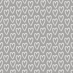 Romantic seamless pattern. Background for Valentin's day with hearts