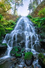 Fairy Falls on the Wahkeena Trail on the Columbia River in Oregon
