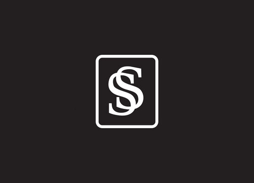SS monogram logo Vector icon Design