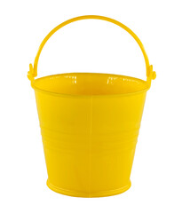 Small decorative bucket for planting houseplants or stationery. Plastic bucket for water