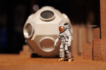 Astronaut Explorer of the Planet Mars: scaled down Model